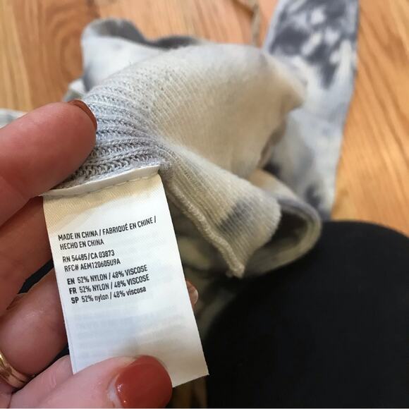 American eagle long sleeve tie dye ribbed sweater with braid detail size XS - Picture 5 of 5